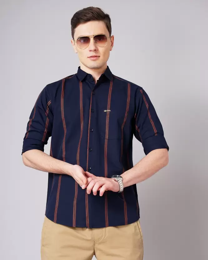 Over Size Shirt Men Light Blue Shirt - Image 4